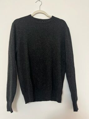 Dark Grey Cashmere Men’s Crew Neck Sweater